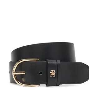 Pasek Damski Tommy Hilfiger Essential Effortless 3.5 AW0AW17757 Czarny - Paski - miniaturka - grafika 1