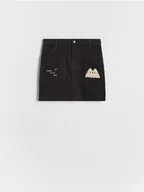 Sukienki i spódniczki dla dziewczynek - Reserved - Sztruksowa spódnica Pusheen - ciemnoszary - miniaturka - grafika 1