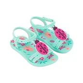 Buty dla dziewczynek - Ipanema Dziewczęce Daisy II Baby sandały, zielone/zielone/różowe, 21 EU, Zielony, zielony, różowy, 21 EU - miniaturka - grafika 1