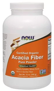 Now Foods EKO Acacia Fiber - Błonnik Akacjowy (340 g) - Układ pokarmowy - miniaturka - grafika 1