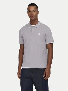 Only & Sons Polo Fletcher 22024827 Fioletowy Regular Fit - Koszulki męskie - miniaturka - grafika 1