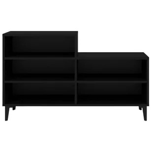 Lumarko Szafka na buty, czarna, 102x36x60 cm, materiał drewnopochodny - Szafki na buty - miniaturka - grafika 4