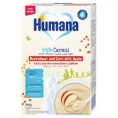 Kaszki dla dzieci - Humana Kaszka mleczna gryczano-kukurydziana z jabłkiem po 6. miesiącu 200 g - miniaturka - grafika 1