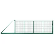 Ogrodzenia - Naterial Brama przesuwna Modus 5x1.7 m lewa zielona - miniaturka - grafika 1