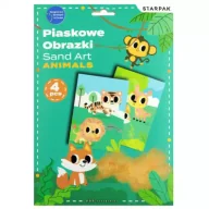 Zabawki do piasku - Zestaw kreatywny piaskowe obrazki Animals STARPAK 549172 - miniaturka - grafika 1