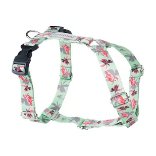 AMIPLAY Amiplay BeHappy Szelki regulowane Guard Flamingo [rozmiar S] 17-27 x 26-35 x 1,5cm - Szelki dla psów - miniaturka - grafika 2