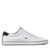 Trampki męskie - Tenisówki Tommy Hilfiger Harlow 1D FM0FM00596 Biały - miniaturka - grafika 1