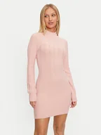 Sukienki - Guess Sukienka dzianinowa Livia W4BK08 Z2V42 Różowy Regular Fit - miniaturka - grafika 1