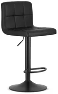 Taborety i hokery - Czarny hoker barowy z siedziskiem z ekoskóry Z8-M82 - miniaturka - grafika 1