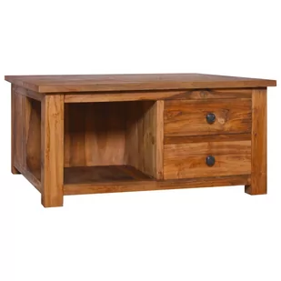 vidaXL Stolik kawowy, 68x68x33 cm, lite drewno tekowe vidaXL - Ławy i stoliki kawowe - miniaturka - grafika 1