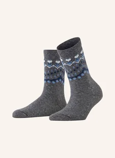 Falke Skarpety Cosy Wool grau - Skarpetki damskie - miniaturka - grafika 1