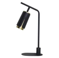 Lampy stojące - Nowoczesna czarna lampka stołowa - K362 Derpox - miniaturka - grafika 1