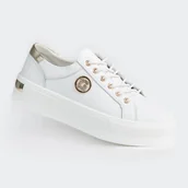 Półbuty damskie - Półbuty skóra naturalna GOODIN GD-XF-138 wyższa podeszwa biały 38 - Goodin - miniaturka - grafika 1