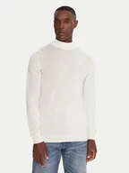 Swetry męskie - KARL LAGERFELD Golf 655002 554399 Écru Slim Fit - miniaturka - grafika 1
