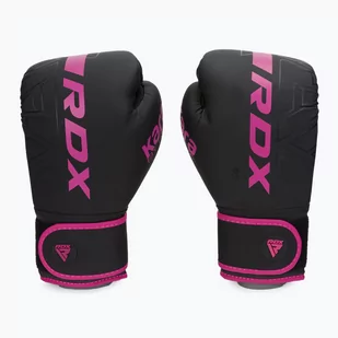 Rękawice bokserskie RDX F6 czarno-różowe BGR-F6MP  8 oz - Rękawice bokserskie - miniaturka - grafika 1