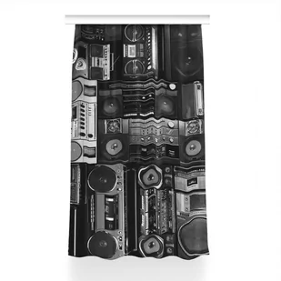 Gotowa zasłona na taśmę 150x240 Old school boombox, Fabricsy - Zasłony - miniaturka - grafika 1
