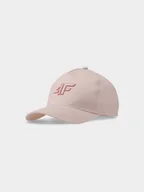 Czapki damskie - 4F Czapka z daszkiem strapback dziecięca 4FJWSS25ACABU388-65S Różowy Roz. Uniwersalny - miniaturka - grafika 1