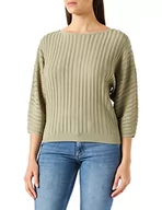 Swetry damskie - s.Oliver BLACK LABEL Sweter damski, zielony (Tannengrün), 42 - miniaturka - grafika 1