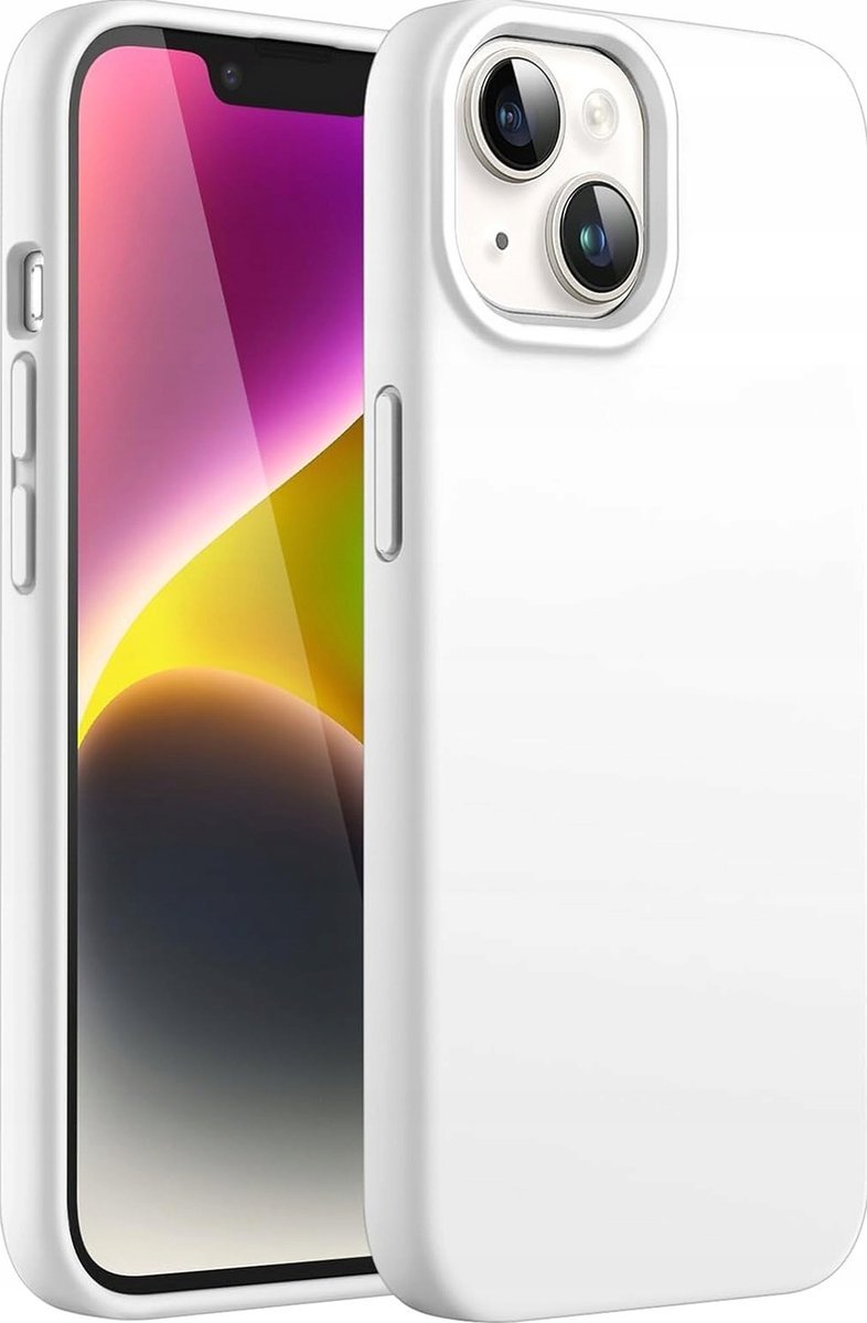JETech Silikonowe Etui dla iPhone 14 6,1 Cala, Jedwabisty Miękki w Dotyku Futerał Ochronny na Całe Ciało, Odporny na Wstrząsy Case z Podszewką z Mik..