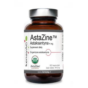 Kenay Astaksantyna AstaZine 4 mg 60 kaps Nowotwór Rak - Serce i układ krążenia - miniaturka - grafika 1