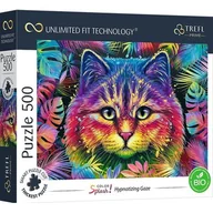 Puzzle - Puzzle 500 Color Splash: Hypnotizing Gaze TREFL - miniaturka - grafika 1