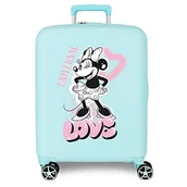 Walizki - Disney Minnie Heart Walizka kabiny Turkusowy 40x55x20 cms Twarde mocowanie ABS Wbudowany 38,4l 2,82 kg 4 koła Podwójne Bagaż Ręczny, niebieski, Talla única, Walizka kabinowa - miniaturka - grafika 1