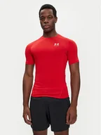 Koszulki sportowe męskie - Under Armour Koszulka techniczna Ua HeatGear® Armour 1361518 Czerwony Slim Fit - miniaturka - grafika 1