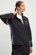 Kurtki damskie - adidas Express kolor czarny przejściowa oversize IX3738 - miniaturka - grafika 1