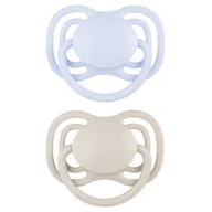 Smoczki uspokajające - Smoczek CANPOL BABIES DentalAir 6-18 m Niebiesko-szary (2 sztuki) - miniaturka - grafika 1