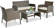 Meble ogrodowe - Zestaw Mebli Ogrodowych San Marino Technorattanu B - miniaturka - grafika 1