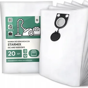 20x Worek do Odkurzacza Starmix Isc Ard 1650 Ews Syntetyczny Pojemny G9 - Worki do odkurzaczy - miniaturka - grafika 1