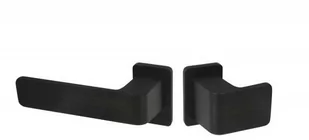 Gałko-klamka Wala na krótkim szyldzie H6S36L/G5S50/SK3S42G6 (rękojeść 36 mm, szyld 42 mm) czarna anoda, lewa - Klamki - miniaturka - grafika 1