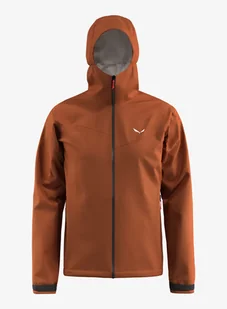Kurtka przeciwdeszczowa Salewa Puez Aqua 4 PTX 2,5L Jacket - bombay brown - Kurtki męskie - miniaturka - grafika 1