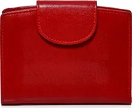 Portfele - Belveder Portfel damski mały skórzany czerwony BW32 - miniaturka - grafika 1