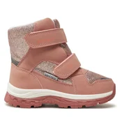 Buty dla dziewczynek - Śniegowce Garvalin 241850 A032 D Różowy - miniaturka - grafika 1