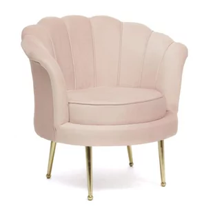 Fotel muszelka beżowo/różowy - Fotele - miniaturka - grafika 1