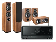 Kino domowe - Yamaha RX-V4A (czarny) + Tesi 561 (orzech) + Tesi 261 (orzech) + Tesi 761 (orzech) - miniaturka - grafika 1