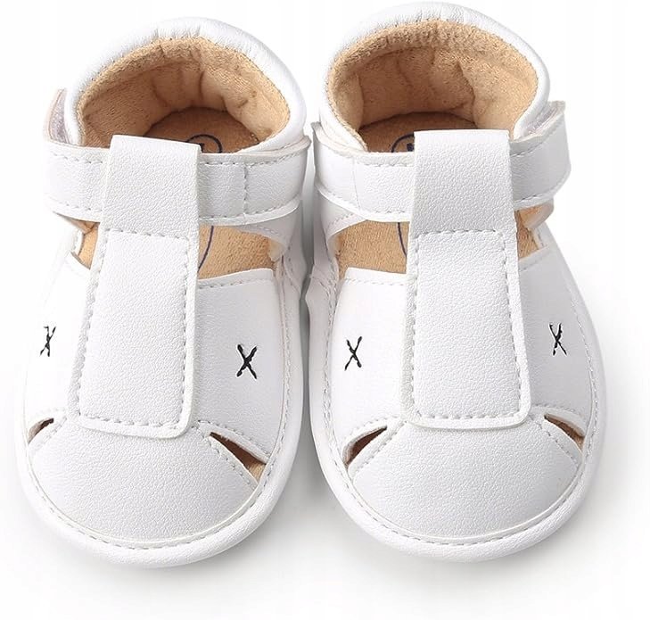 BABY FASHION SHOES PÓŁBUTY DZIECIĘCE BIAŁE NA RZEPY 20-21 JOE