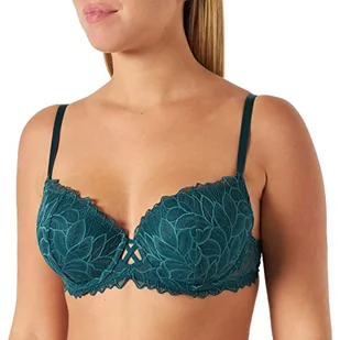 Billet Doux Damski Divine 70hah32 klasyczny biustonosz z fiszbinami, głęboki angielsko-zielony, 75C - Biustonosze - miniaturka - grafika 1