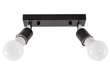 Lampa Sufitowa Plafon Reflektor Metal Line Black 2
