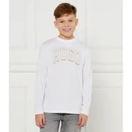 Koszulki dla chłopców - HUGO KIDS Longsleeve Regular Fit - miniaturka - grafika 1