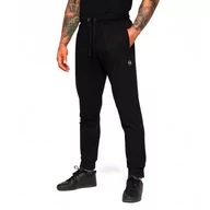 Spodnie sportowe męskie - Octagon Spodnie Dresowe TH Slim Short Black - miniaturka - grafika 1