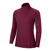 Koszulki i topy damskie - Nike Damski W Np Cln Hpwm Nvl Top, ciemna bursztyna/metaliczna srebrna, L CU7004 - miniaturka - grafika 1