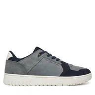Sneakersy męskie - Sneakersy Tommy Hilfiger Basket Core Lite Suede FM0FM05519 Szary - miniaturka - grafika 1