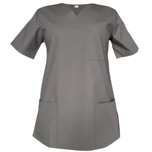 Bluza medyczna chirurgiczna damska kolor szary XXL - Odzież medyczna - miniaturka - grafika 1