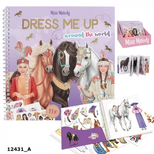 Zestaw Dress Me Up Miss Melody Around The World 12431A - Prace ręczne dla dzieci - miniaturka - grafika 1