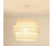 Lampy sufitowe - Brilagi - Żyrandol na lince SPACE YUTE 1xE27/15W/230V śr. 50 cm kremowy/biały - miniaturka - grafika 1