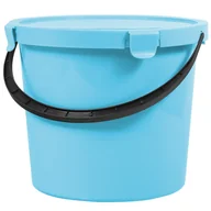 Miotły, szufle, mopy - Plast Team Wiadro z rączką, pokrywa 10 L Berry - miniaturka - grafika 1