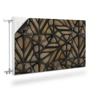 Dekoracje domu - Osłona MAGNETYCZNA Grzejnika Abstrakcja Efekt 3D Imitacja Drewna 100cm x 60cm - miniaturka - grafika 1