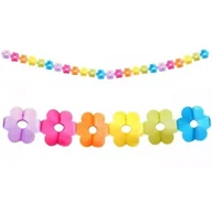 Dekoracje sali - Girlanda papierowa kolorowe Kwiaty - miniaturka - grafika 1